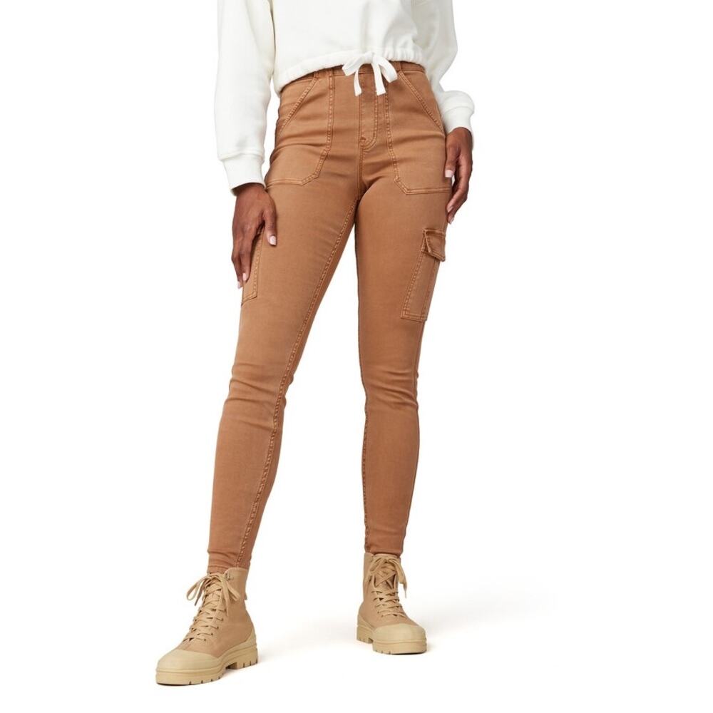 Spanx Brown Stretch‎ Pull On Twill Slim Ankle Cargo Pant Size Large Style 20311Q